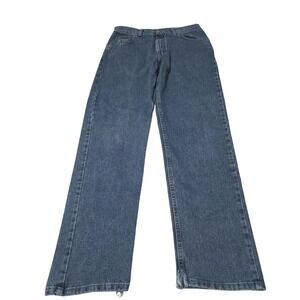 Vintage Wrangler Jeans Mens 33x34 Blue 13MWZ Straight Denim Pants Western Work